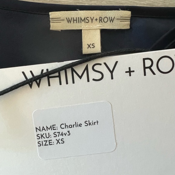 Whimsy and Row Charlie midi skirt in navy XS - Picture 3 of 3